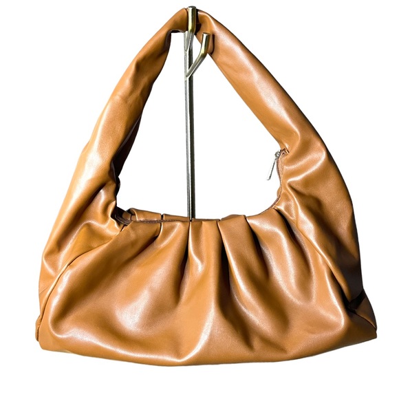 NWOT pleather tan purse - Picture 1 of 10